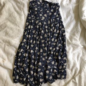 J. Crew Floral Midi Skirt